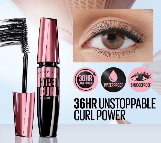 5 Pcs MAYBELLINE Hypercurl Mascara Waterproof 9.2 ml