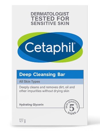 5 Pcs CETAPHIL Deep Cleansing Bar 127g