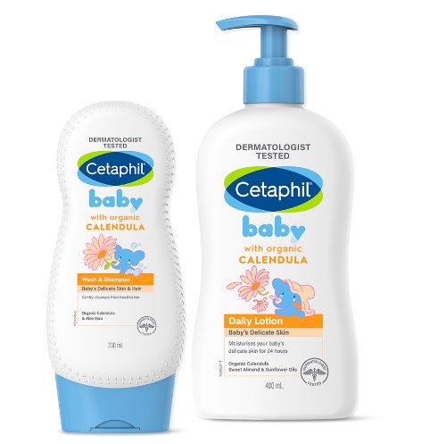 5 Sets CETAPHIL Baby Calendula Wash and Nourish Set