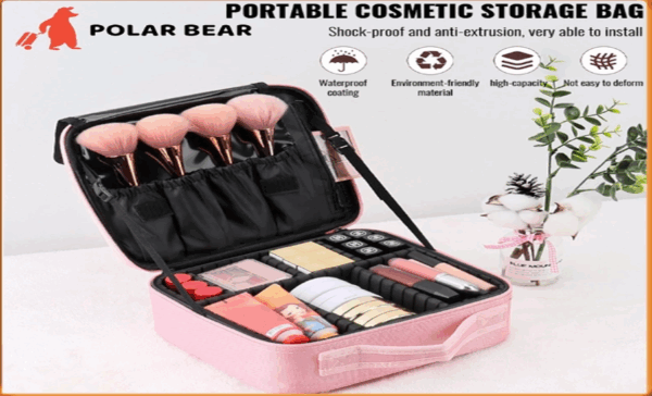 Travel Makeup Cosmetic Case Storage Bag
