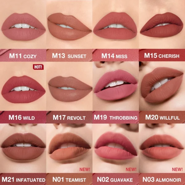 O.TWO.O Matte Lipstick Misty Kiss Lock Color - Image 2