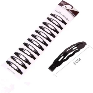 12PCS/SET Black Barrette Ladies Hair Clip Girls