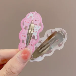 COD Cute Cartoon Rabbit Wavy Bangs Hair Clips