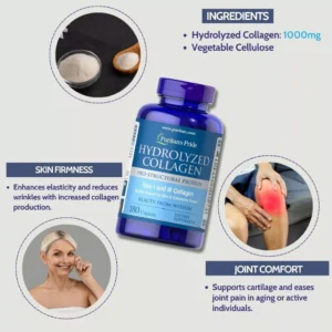 Collagen Supplement Puritans Pride Hydrolyzed Collagen