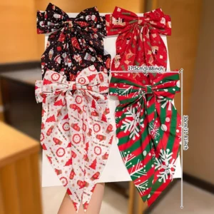 Xmas Bow Hair Clip