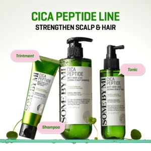 [Hair Loss Care Set] SOME BY MI OFFICIAL Cica Peptide Anti Hair Loss Derma Scalp All in One Care Set (Tonic, Shanpoo, Treatment)