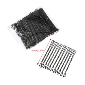 50/100PCS Black Hair Clips Simple Bangs Holders